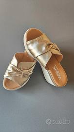 Sandali Zeppa Melluso vera pelle  019237  Tg 37