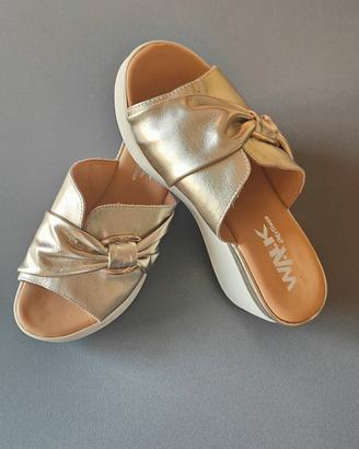 Sandali Zeppa Melluso vera pelle  019237  Tg 37