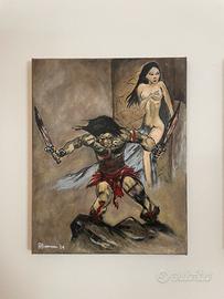 Dipinto Conan il barbaro
