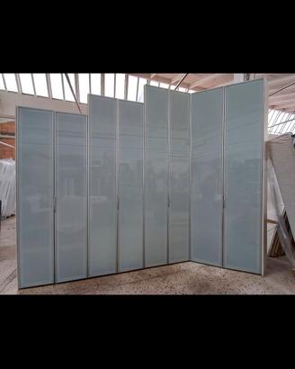 Armadio Alluminio cabina spechio Led 