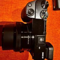 FOTOCAMERA SONY ALPA 6000 2 BATTERIE +3 OBBIETIVI