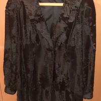 Pelliccia Astracan  nero lucido