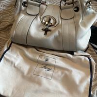 Borsa Fay in pelle bianca