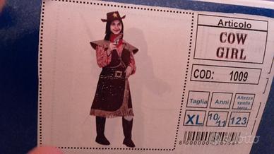 Costume vestito cow girl