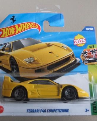 HOT WHEELS FERRARI F40 COMPETIZIONE GIALLA 2025