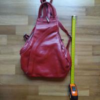 Borsa zaino in pelle, trasformabile