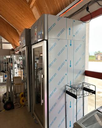 Frigo ventilato acciaio inox a colonna
