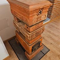 Stufa legna  Querio Castellamonte in cotto