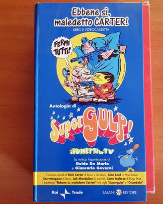 VHS + libro SuperGulp fumetti in TV