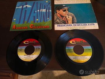 2 vinili 45 giri di Adriano Celentano 