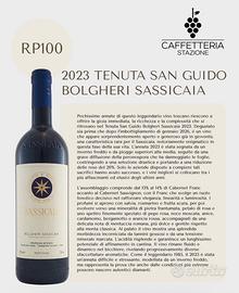 Cassa in legno Sassicaia DOCG 6 bottoglie 0,75