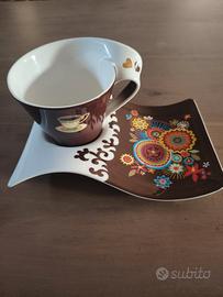 tazza da cioccolato con piattino 