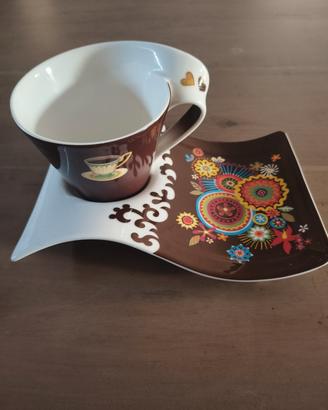 tazza da cioccolato con piattino 