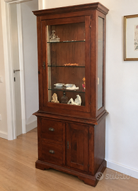 Vetrinetta Credenza Classica Legno con Vetro