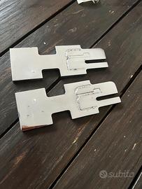 Hummer H2 - badge loghi portiere alluminio cromo