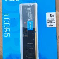 Ram ddr5 8gb crucial nuove