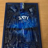 Quadro con bottiglia effetto explosion