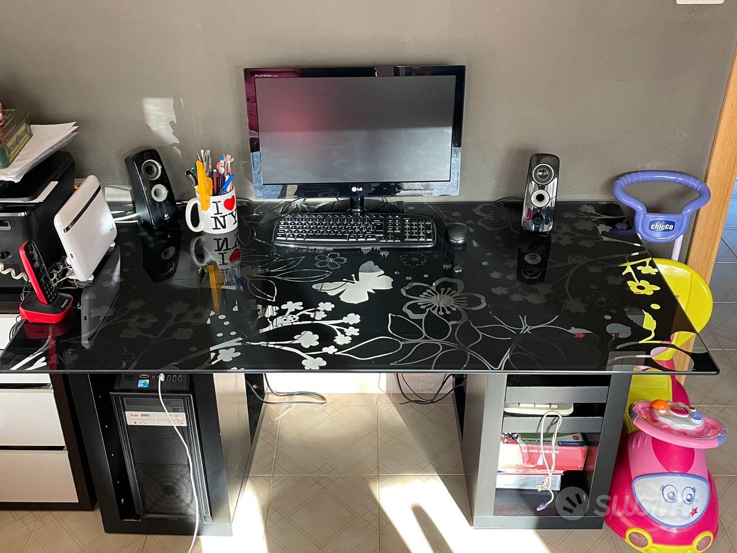 Porta Pc Vetro Per Scrivania Ikea VITTSJÖ Tavolo Per PC Portatile