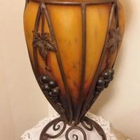 VASO DI VETRO GIALLO