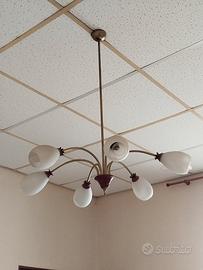 Lampadario vintage in stile Sputnik