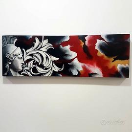 quadro acrilico su tela 30x90