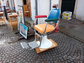 poltrona vintage da barbiere