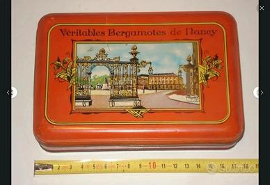 scatola latta caramelle vintage bergamotes anni 60