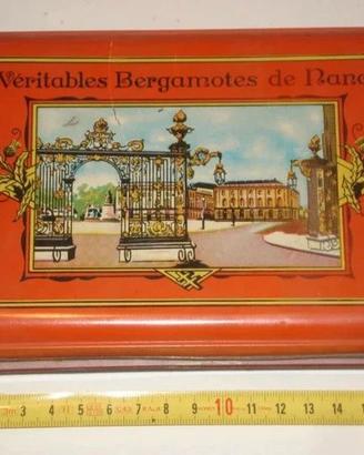 scatola latta caramelle vintage bergamotes anni 60