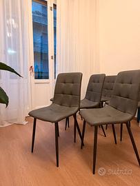 Set 6  serie grigie imbottite - mondo convenienza