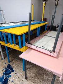 Tavoli bambini  ludoteca compleanni in PVC +panche