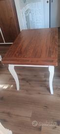 Tavolo country allungabile in legno massello 