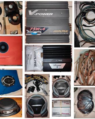 Car audio, car stereo, impianto stereo auto