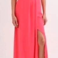 Abito lungo Rinascimento M rosso corallo