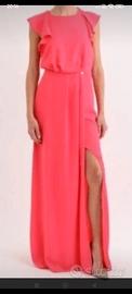 Abito lungo Rinascimento M rosso corallo