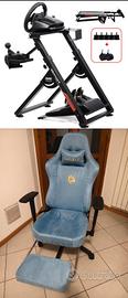 supporto volante+sedia gaming
