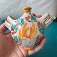 Fiaschetta scaldamani vintage ceramica Caltagirone