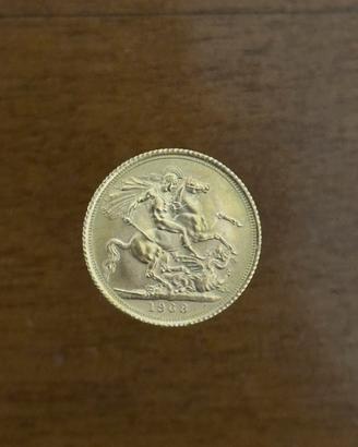 Sterlina oro 1968  perfetta