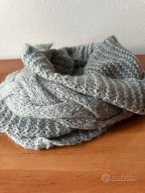 Sciarpa ad anello grigia in Mohair - Kontatto