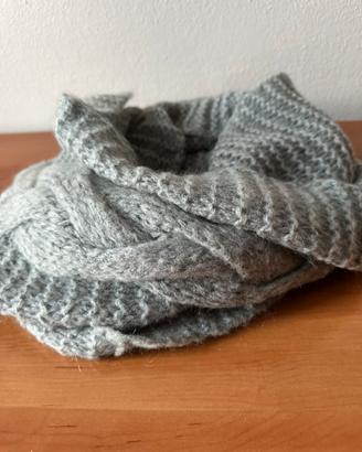 Sciarpa ad anello grigia in Mohair - Kontatto