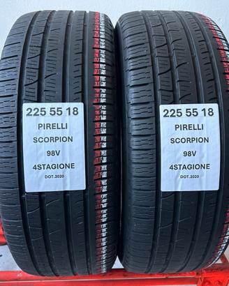 2 gomme 225 55 18 Pirelli 4stagione