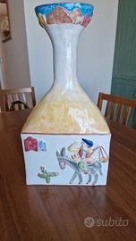 Vaso portafiori in  ceramica artististica SOLIMENE