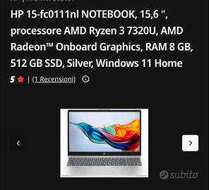 computer portatile  Hp
