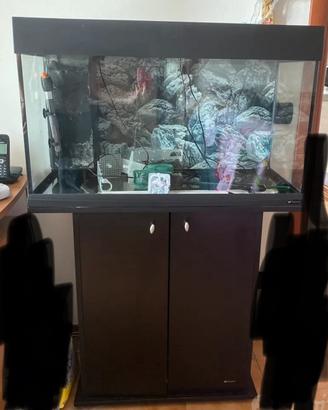 Acquario 125 litri mobile filtro luci