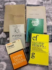 Set sei libri di filosofia