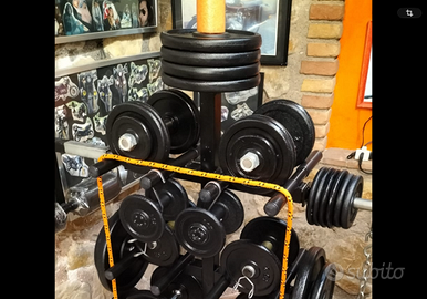 Rastrelliera completa manubri professionali