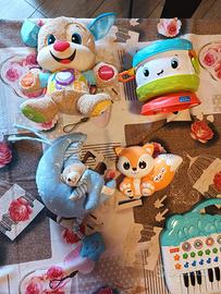 lotto giochi neonato 0/12 mesi chicco Fisher price