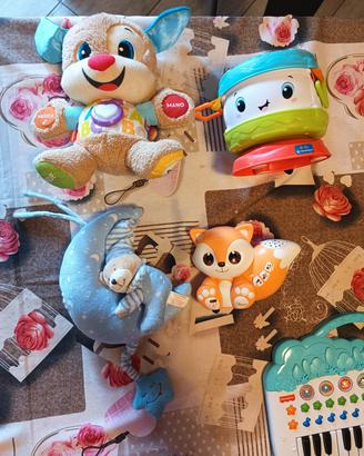 lotto giochi neonato 0/12 mesi chicco Fisher price