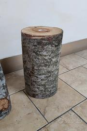 Tronchi in legno naturale per albero di natale