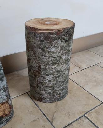 Tronchi in legno naturale per albero di natale