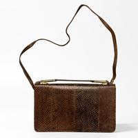 Pochette vintage vera pelle di serpente